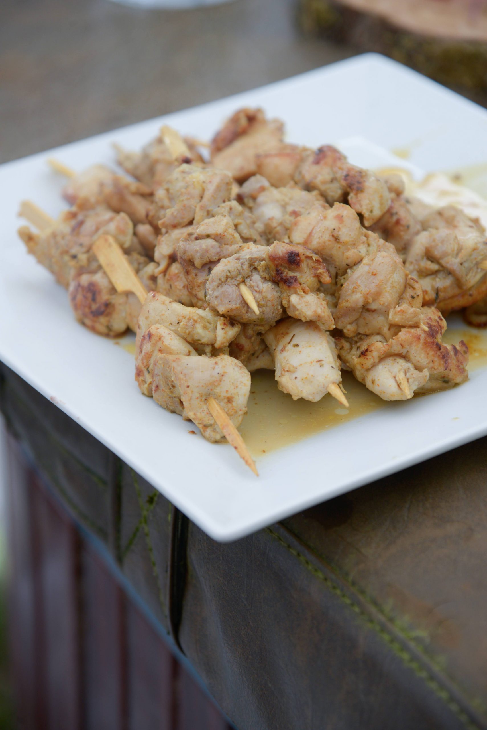 bodhettes cuites brochette assiette